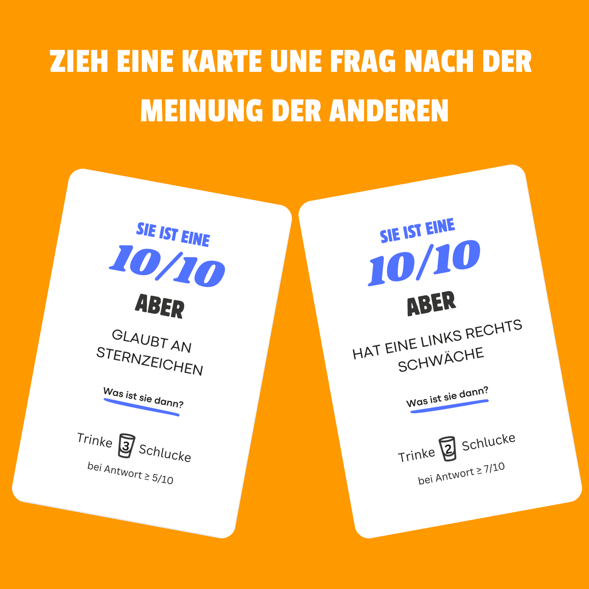 Sie ist eine 10/10 Aber Trinkspiel