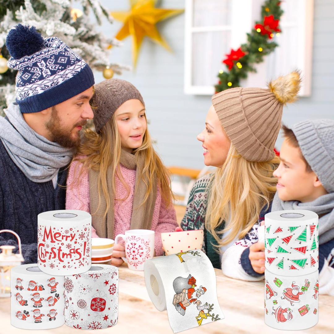 6 Rouleaux Papier Toilette Noël