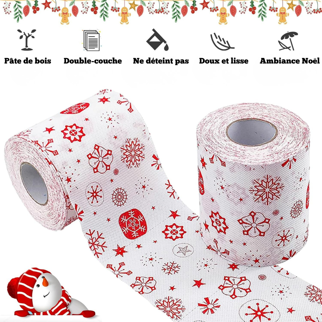 6 Rouleaux Papier Toilette Noël